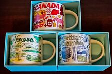 Starbucks CANADA|BRITISH COLUMBIA|VANCOUVER Been There Coffee/Tea Mugs, 14oz NIB picture