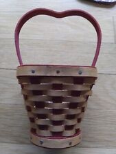 Longaberger 2007 Sweetheart Hearts Delight Basket Set with Lid, Liner, Protector picture