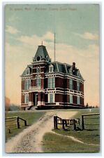 1908 Exterior Mackinac County Court House St Ignace Michigan MI Vintage Postcard picture