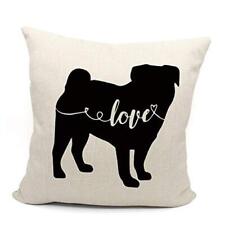  Pug Gifts for Pug Lovers,Pug Pillow Covers 18x18,Reserved for The Dog Beige2 picture