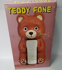 Vtg TEDDY FONE *Box Only  And Styrofoam Insert  1986 Telemania - Plus Manual  picture