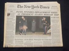 1998 DEC 13 NEW YORK TIMES NEWSPAPER -PANEL FINISHES IMPEACHMENT VOTES - NP 7122 picture