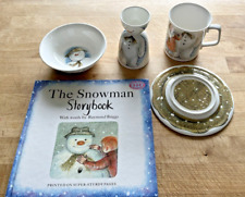 Royal Doulton Snowman Collection Vintage 5 Piece Collections Inlc. Book picture