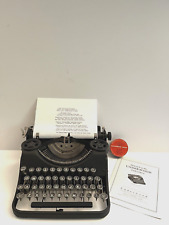 Vintage 1938 Underwood Leader 4 Bank Portable Typewriter Glass Keys Refurbished picture