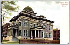 Vtg Waterbury Connecticut CT Court House 1900s View Old Postcard picture