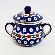 Polish Pottery Old Poland Sugar Bowl picture