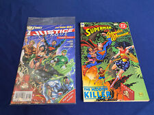 Lot of 2 Superman and Wonder Woman plus New Justice League DC Comic Books picture