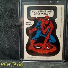 1974 1975 Topps Marvel 🔥 Comic Book Heroes Sticker Spiderman - 2 (A) picture