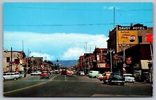Main St Looking E Price Utah UT Old Cars Postcard UNP VTG Unused Vintage Chrome picture
