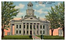 Vicksburg, MS - Old Warren County Courthouse Linen Postcard Posted 1957 picture