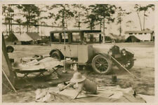 Old 4X6 Photo 1920's An Auto Camping Scene, Miami, FL 101826 picture