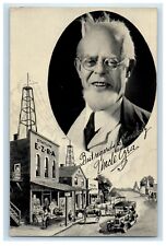 c1950's Uncle Ezra Radio Station Star Precancel Stamp Elkhart Indiana Postcard picture