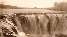 c1929 RPPC Lake REDWOOD Falls Minnesota Beautiful Waterfall VINTAGE Postcard 1c picture