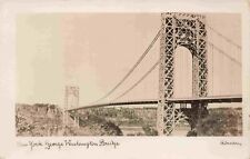 RPPC George Washington Bridge New York NY c1925-1942 by Adrian Photo Postcard picture