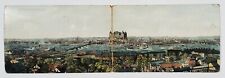 Albany New York Panorama View River Fronts Ships Bridge c1900s Postcard U15 picture