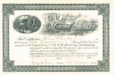 G.V.B. Mining Co. - Stock Certificate - Mining Stocks picture