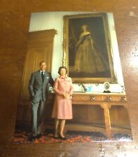 Queen Elizabeth & Duke of Edinburg at Balmoral Castle Post Card picture