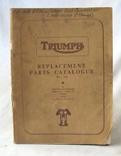 Vintage February 1958 Triumph Motorcycle Parts Catalog picture