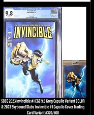 Invincible #1 CGC 9.8 & Invincible 1 Slabbed Card Skybound 320/500 Sold Out SDCC picture