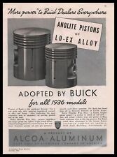 1935 Alcoa Aluminum Lo-Ex Alloy Anolite Automobile Pistons Vintage Print Ad picture