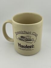 Vintage RARE Hardee’s Breakfast Club Ceramic Coffee Mug Cup Tableware 1993 picture