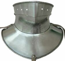 Medieval Handmade Bevor With Gorget Knight Larp steel Armor Metal Bevor Gorget picture