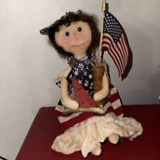 Primitive PATTI Patriotic Americana Doll Hand Made By Me picture