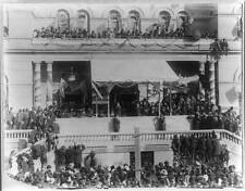 Cleveland speaking to crowd in Kansas City, Missouri, October 13, 1887 picture