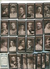 1908 W.O. & H.O WILLS CIGARETTES SERIES 2 PORTRAITS OF EUROPEAN ROYALTY CARD SET picture