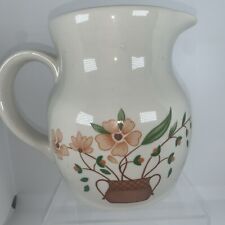 Vintage Countryside Stoneware Collection Picture Floral Design 6x6 1980 picture
