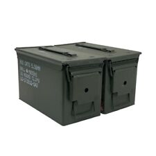 2 CANS Grade 1  50 cal empty ammo cans 2 Total picture