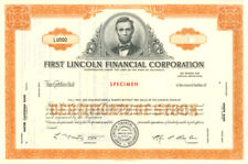 First Lincoln Financial Corporation - Specimen Stocks & Bonds picture