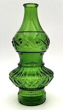 Vintage Wheaton NJ Glass Bottle with Embossed Swirls and Lines Round Bottom picture