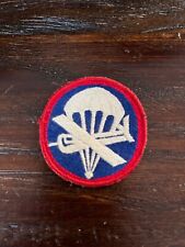 ORIGINAL WWII WW2 US ARMY AIRBORNE PARAGLIDER CAP PATCH THEATRE MADE-ENLISTED picture