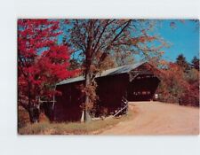 Postcard Old Covered Bridge Conway White Mountains New Hampshire USA picture
