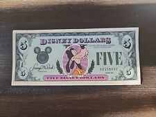 1987 Disney Dollars $5 Goofy picture