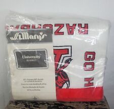 NOS Vintage St. Mary's University Blanket Arkansas Razorbacks Spellout 72