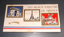 LES BEAUX PARFUM DE FRANCE BOXED SET OF MINIATURE PERFUME BOTTLES INCLUDES 9 picture