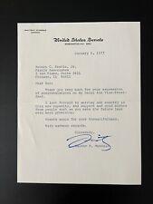 Vintage 1977 Vice President Walter Mondale Signed Personal Thank You Letter picture