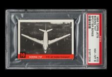 1956✈️Topps Jets Spotter Series #10 Boeing 707 PSA-8 picture