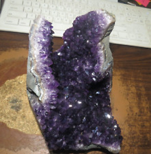 HUGE VERY DARK AMETHYST CRYSTAL CLUSTER  GEODE FROM URUGUAY, CATHEDRAL; picture