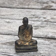Temple Buddhist Monk Wood Statue picture