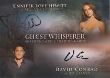 GHOST WHISPERER 3&4 JENNIFER LOVE HEWITT & DAVID CONRAD DUAL AUTOGRAPH CARD SDCC picture