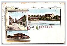 Multiview Vignette Greetings From Gerdauen East Prussia UNP  UDB Postcard I20 picture
