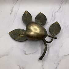 Vintage French Art Nouveau Brass Pear Hinged Ornament/Trinket Box on Branch picture