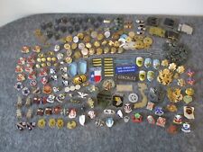 WWII/KOREA/VIETNAM PINS BADGES PATCHES BUCKLES++ - OVER 180+ picture