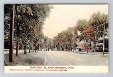 Great Barrington, MA-Massachusetts, South Main St Antique, Vintage Postcard picture