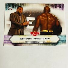 2021 Topps WWE Base Card #74 Bobby Lashley Impresses MVP – Raw picture