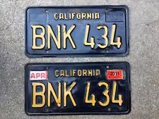 ( 2 ) - MATCHING PAIR - 1963 - CALIFORNIA - LICENSE PLATES picture