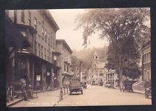 REAL PHOTO BETHEL VERMONT VT. DOWNTOWN STREET SCENE OLD CARS POSTCARD COPY picture
